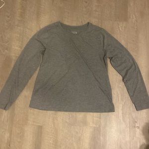 Grey long sleeve shirt, time and tru, (12-14) Large.